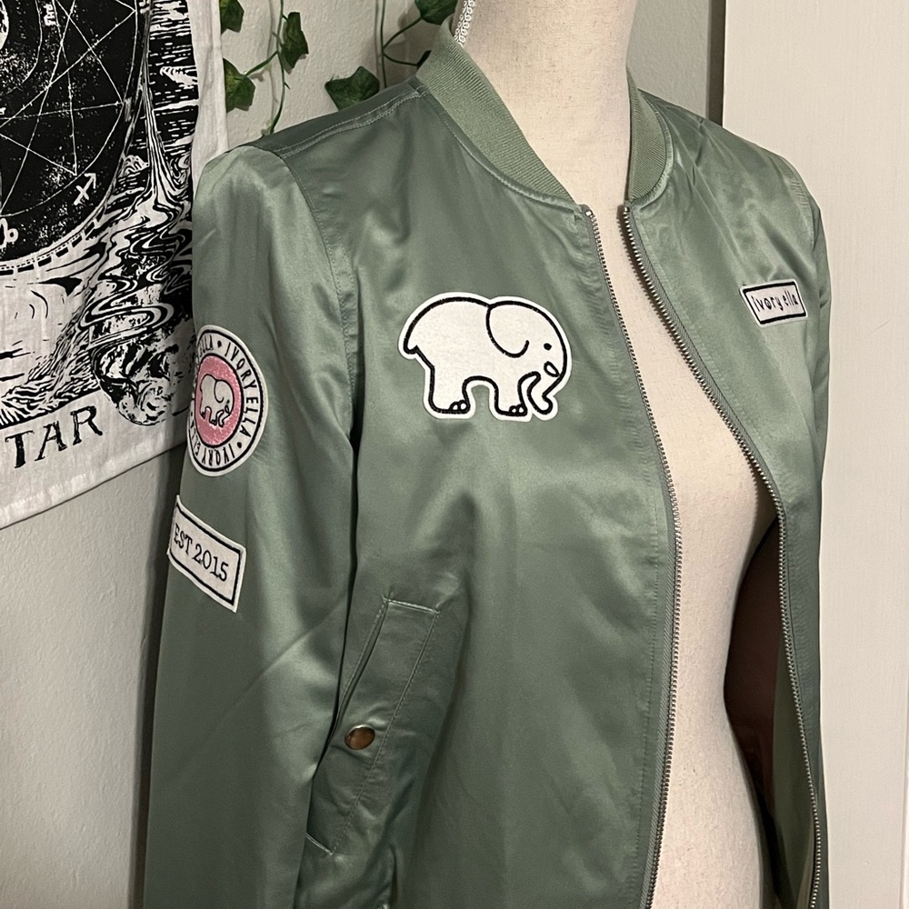 Ivory Ella bomber jacket